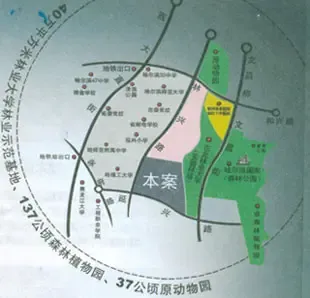 枫林时代交通图 枫林时代交通图