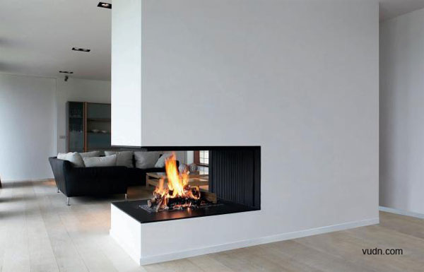 室内设计之比利时现代建筑壁炉