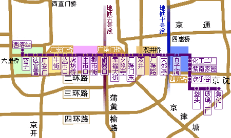 2010年,北京市将开工建设4条地铁线,这其中就包括地铁7号线.图片