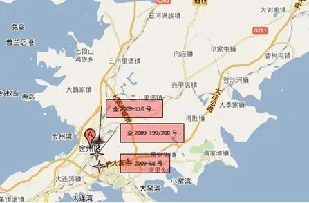 图3.2金州,开发区供应分布布点图