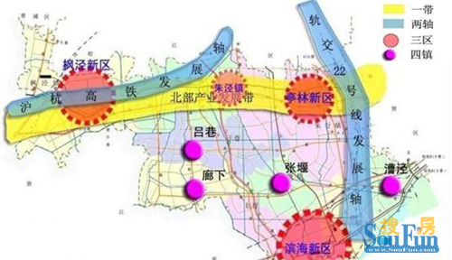 上海郊区朱泾镇城南e1(a,d)地块