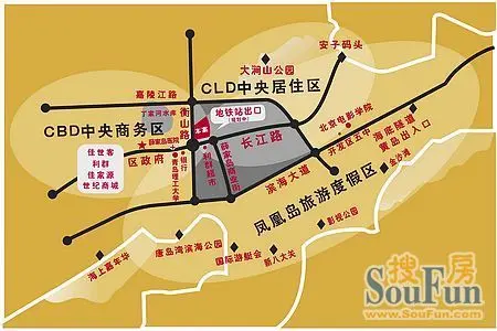 南望金沙滩海岸,西观丁家河水库,东临北京电影学院青岛分院.图片