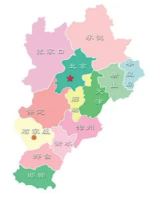 全省6市机场分布示意图