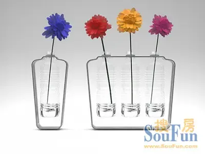 sob花瓶设计利用丢弃饮料瓶注重绿色环保-土地