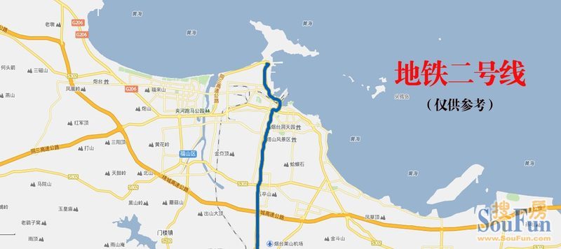 烟台地铁2号线坐拥高配套 18大热盘推荐