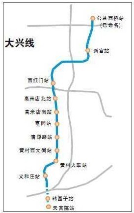 房山线,亦庄线; 一条条地铁线路将北京市内工作的群众运输到周边去居图片