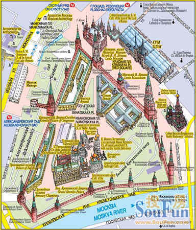 克里姆林宫建筑群地图