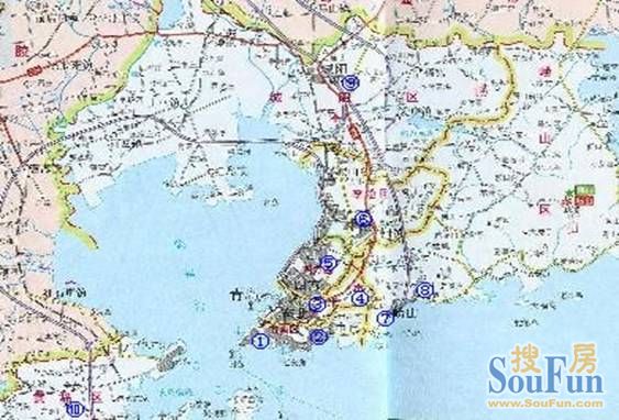 青岛地图图片