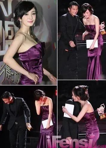  杨幂 见 谢霆锋 激动又搂又抱