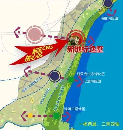 总522亿元的北戴河新区北临戴河,南接唐秦的界河滦河,西北起