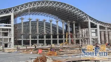 国庆期间<em>哈尔滨西客站</em>建设正酣-土地资讯-中国