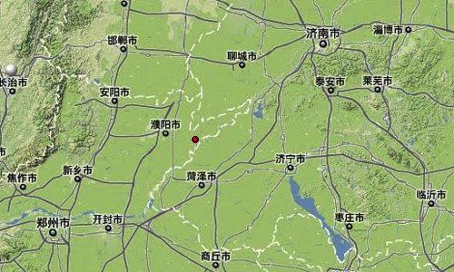 山东鄄城与河南范县交界处13日发生地震 3.6级