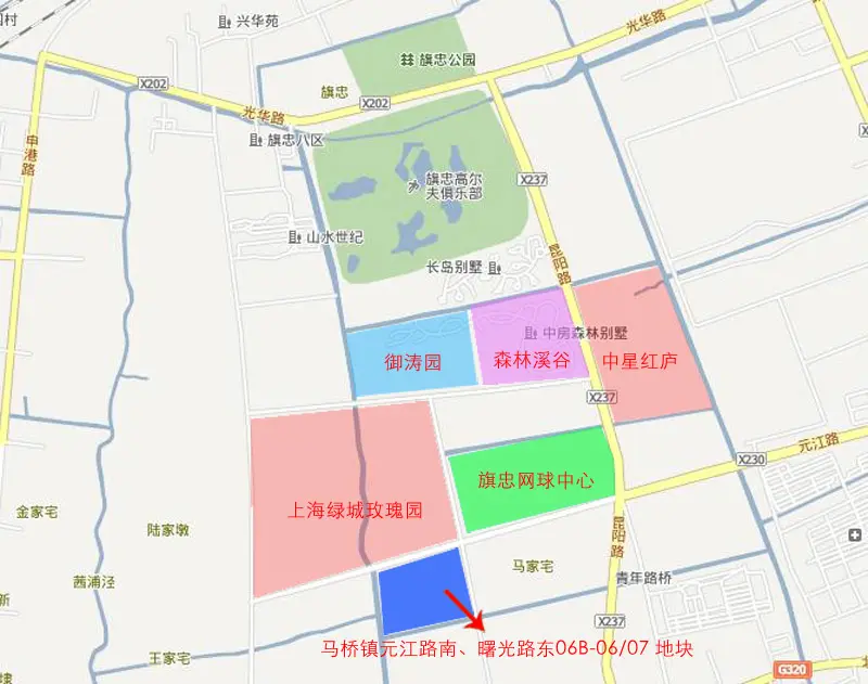 马桥顶级别墅区0.5低容积率商办地2月8日招标