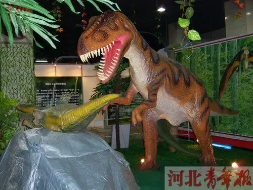 清明假期去石家庄市博物馆看3d恐龙复活|搜