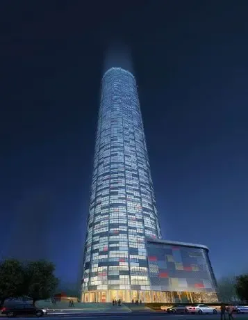 国际航运中心大厦奠基青岛中央商务区将树航运