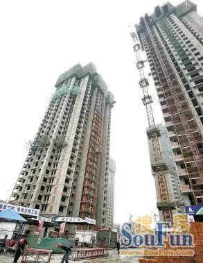 徐州跨年重点工程 下洪定销房尚景园主体封顶
