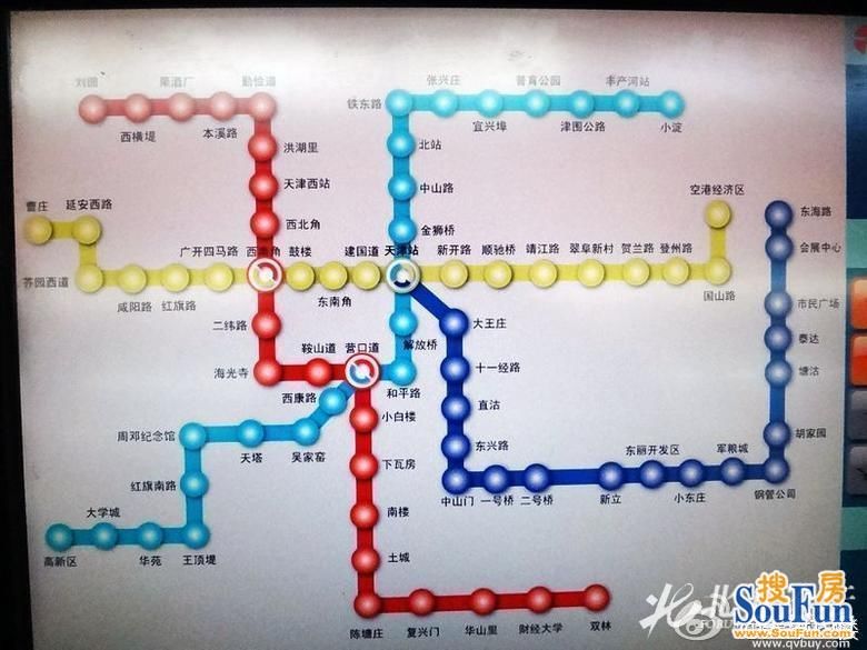 今年国庆天津地铁新开通的2号线和3号线以及前几天刚连接上的9号线