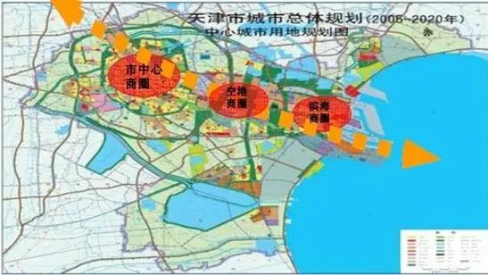 区位价值-构建天津一主两副多中心格局重要商