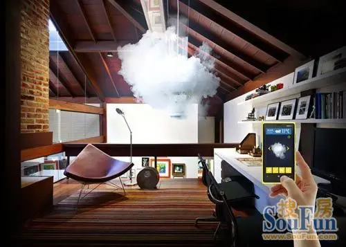 瑞士工作室MicasaLAB能够接收天气预报的吊