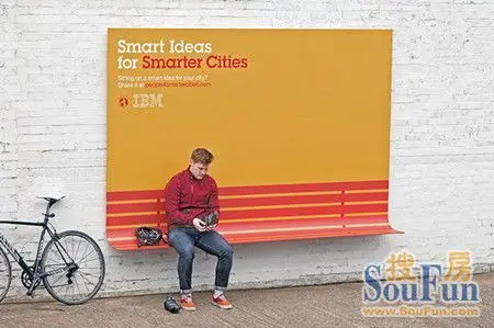 IBM人性化户外广告:公共设施结合的创意 -家居