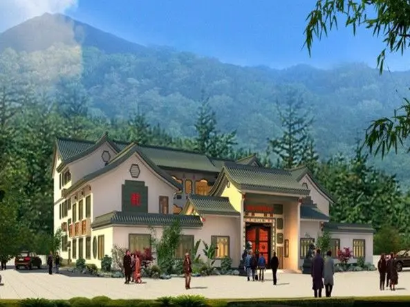 中式四合院天伦平面图杨凌别墅居水运别墅图片