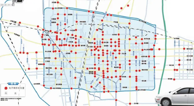 西安市电子警察分布