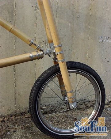 DIY能够灵活拆卸组装的框架竹子自行车系 -家