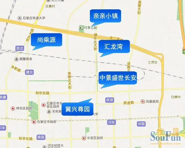 汇龙湾 中景盛世长安 亲亲小镇 尚乘源 冀兴尊园等宜居花园