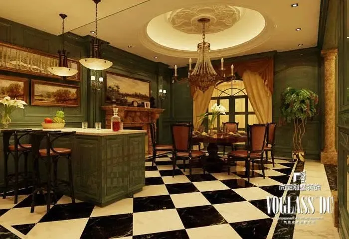 推荐12款个性餐厅装修效果图吊顶背景面面俱