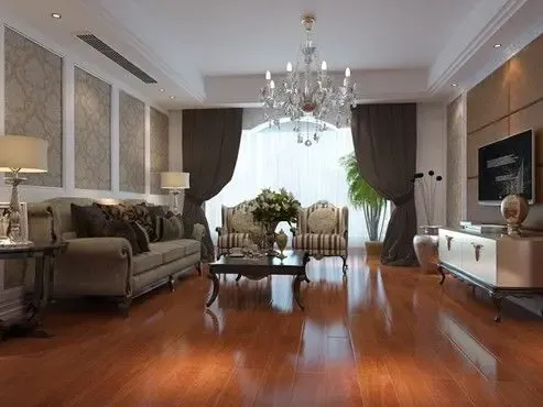 圣象仿古系列东方釉产品案例 南昌紫金城户型1-家居快讯-北京搜房装修家居网
