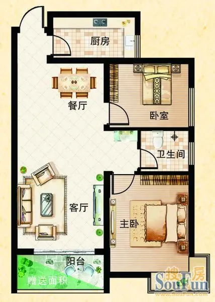 枫桥水岸75132㎡南北通透型户型解析