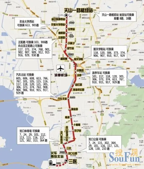 开通636公交线路,由即墨天山一路枢纽站发车,只需50分钟即可到达铁路