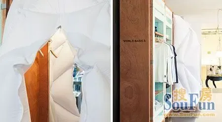 日本弹出式更衣间 白色海绵泡泡遮掩的时尚感 -家居快讯-北京搜房装修家居网