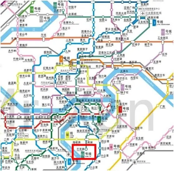轨道5号线10号线全面开建 44个站点线路全曝光,看万科离轻轨有多远