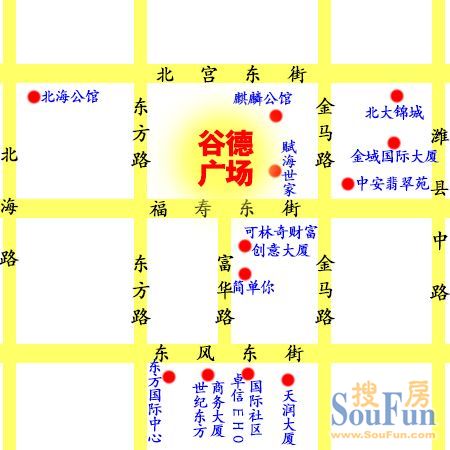 古德广场位于潍坊市高新区福寿东街与富华路交汇处,广场内业态丰富图片