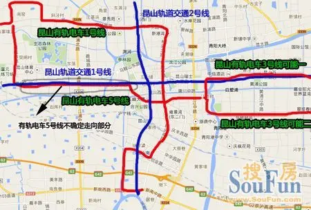 昆山有轨电车招标 沿线楼盘抢先看