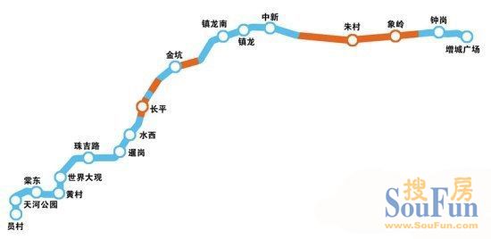 地铁21号线线路图
