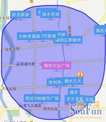 潍坊万达广场带动区域楼市图片