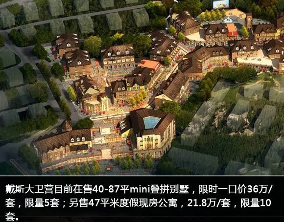戴斯大卫营在售47平度假公寓 21.8万/套
