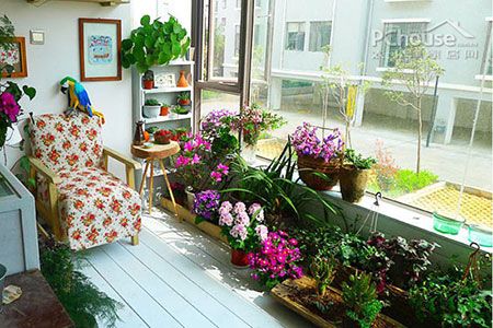 空间高效利用 巧妙搭配阳台变身花园(组图)