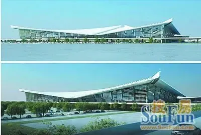 厦门机场t4航站年底投用 剪刀式登机桥已成型