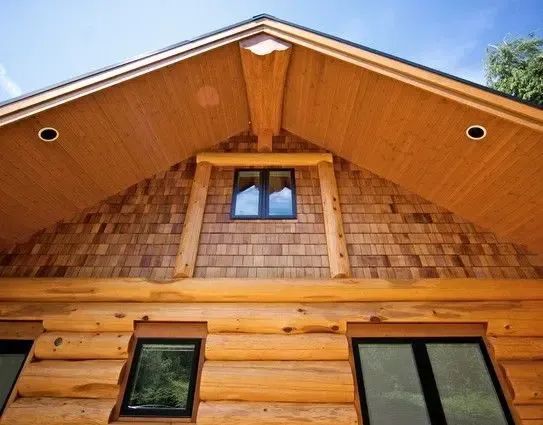 木质自建——加拿大栖息在森林里的架空木屋别墅是民宿做的选择(图1)