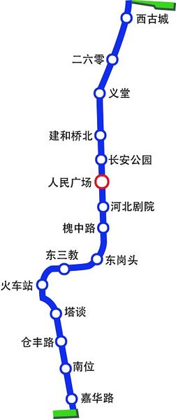 石家庄地铁2号线15个车站名称初定 全长16公里图片