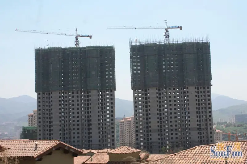 本溪房地产项目之富虹太子城四期工程进度图