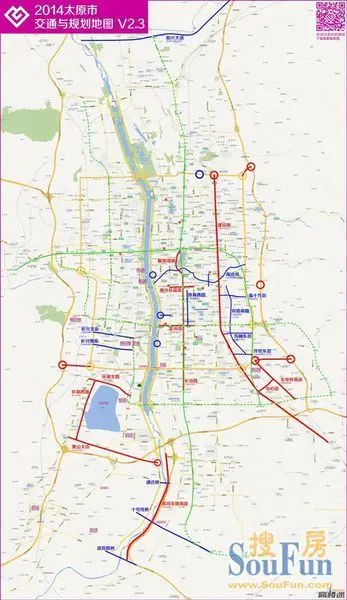 2014年最新太原道路新建改造示意图出炉