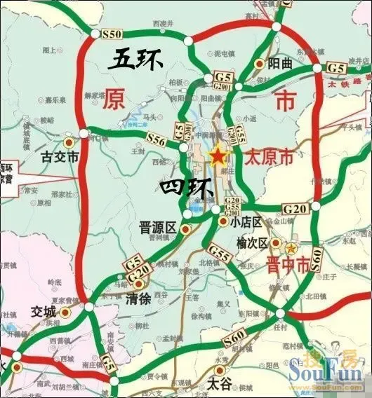 太原规划图:2014太原路改规划图流出未来将建