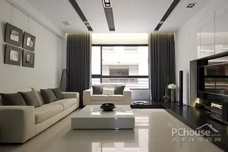 简约风格客厅吊顶造型推荐