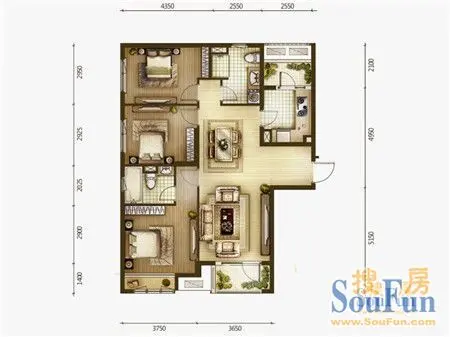 多一室少一事 超低价9000起买高新园区三居室_房产频道_MSN中国