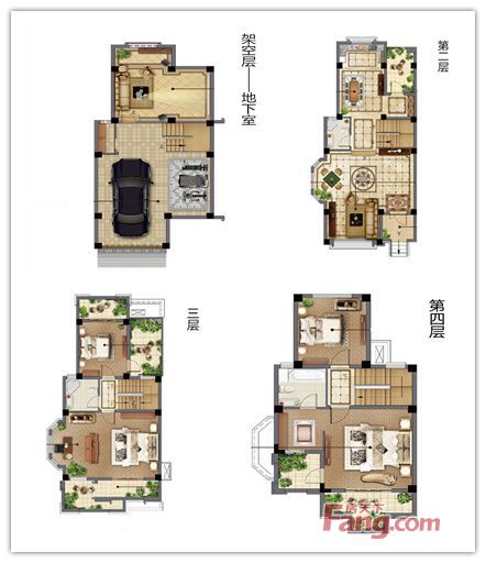 紫院别墅户型图