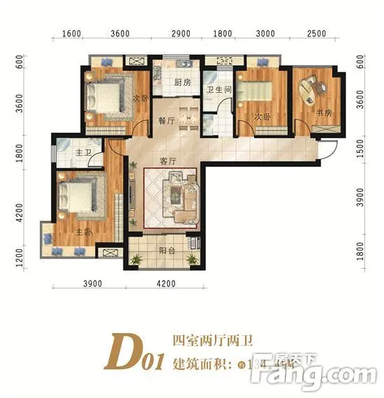 一步到位好选择:东方今典 城135㎡四房/大三房